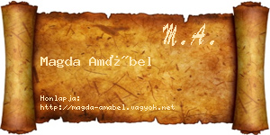 Magda Amábel névjegykártya